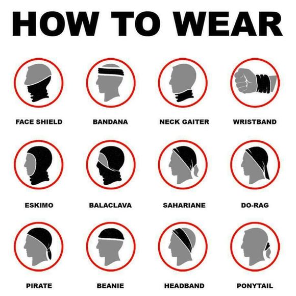 Thin Blue Line Flag Gaiter Scarf Face Mask - Picture 4 of 8